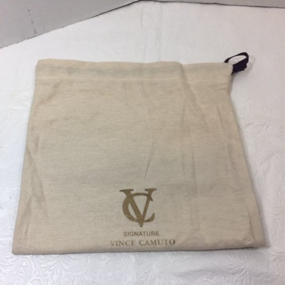 Vince Camuto Drawstring Dust Bag Beige Cotton 9.5x15 - Picture 6 of 6